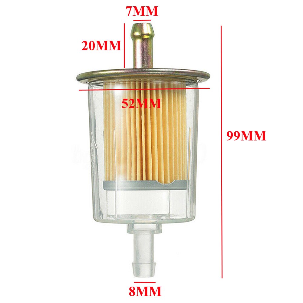 Filtros de combustible de 3/8 pulgadas, filtro de aceite de gasolina, línea de combustible Industrial Universal para motocicleta RV, 1 ud.