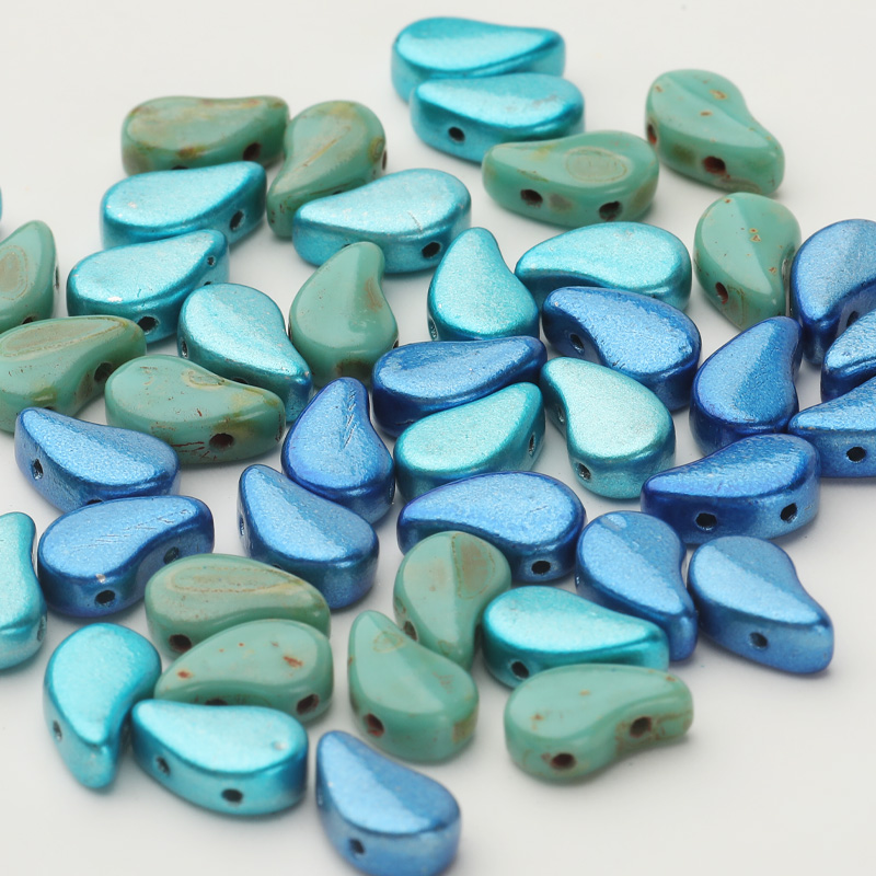 Taidian ny 8*5mm glas perlespd med hul ikke falmet perlearbejde gør-det-selv til indfødte håndlavede smykker laver 5 gram ca. 15 stk.: Pdmix 02