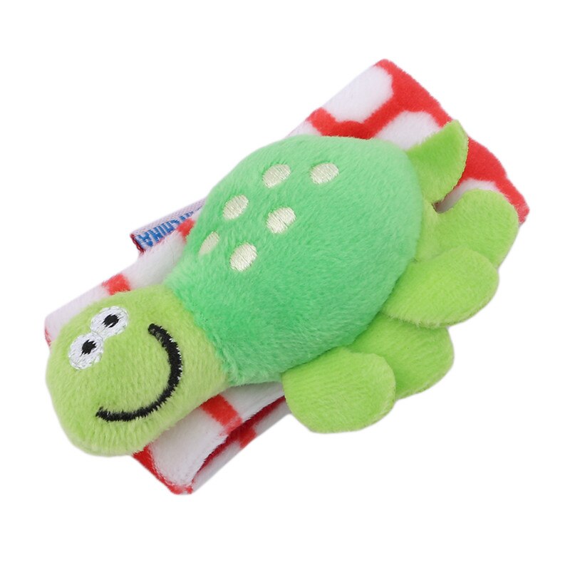 Leuke Cartoon Dier Vroeg Onderwijs Soft Hand Bell Rammelaars Kids Knuffels Baby Pols Rammelaar Speelgoed: Turtle