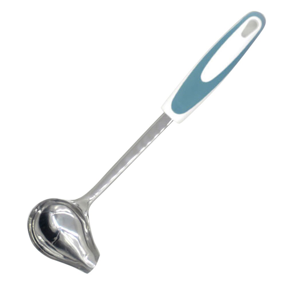 Mint Sauce Long Soup Ladle with Spout Stainless Steel Kitchen Serving Salad Dressing Gravy Spoon: NO.2