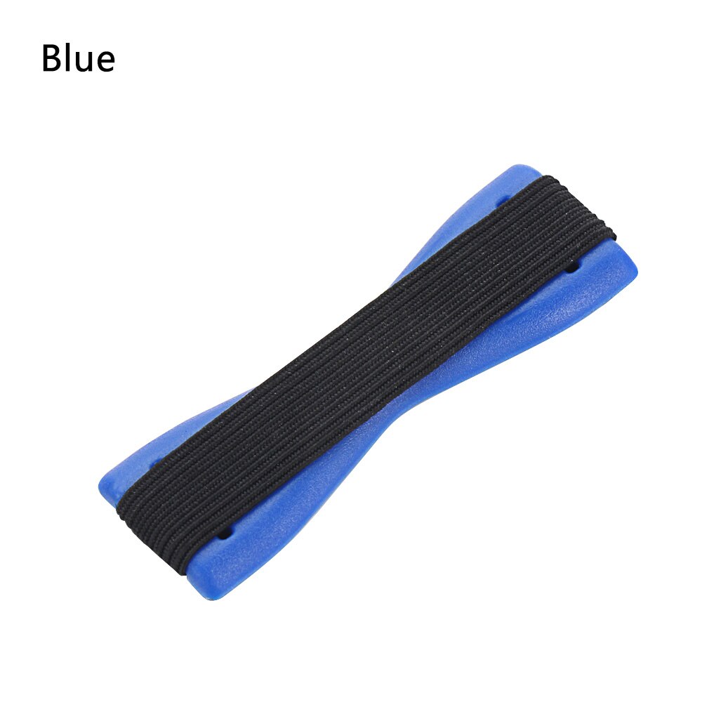 Universele Telefoon Terug Sticker Band Beugel Sling Telefoon Fixing Houder Elasticiteit Vinger Grip Een Bediening Selfie Band: Blue