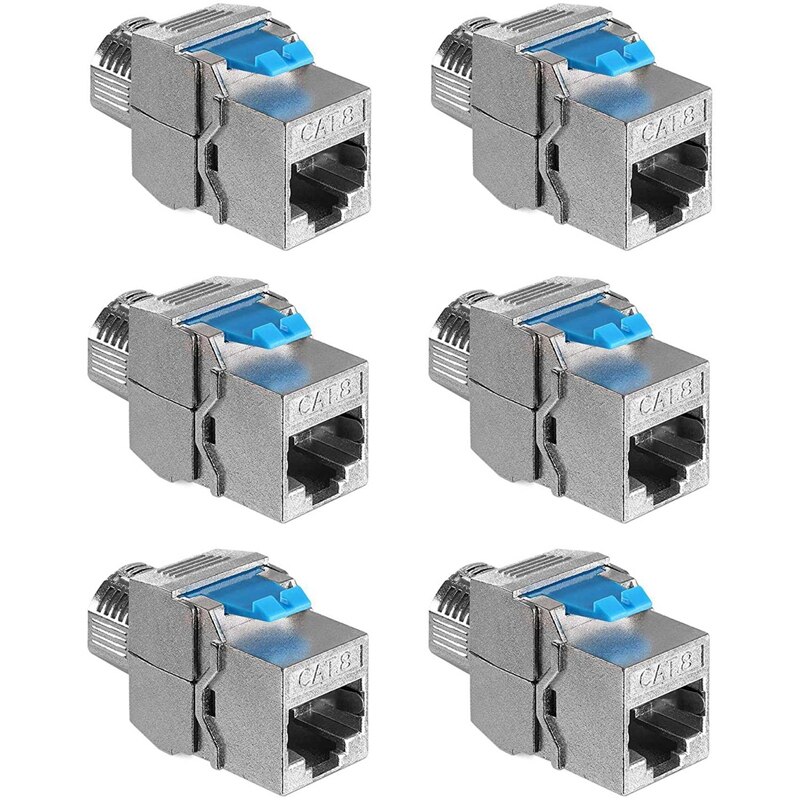 Proster Juego de Crimpadora CAT7 Profesional con Diseño Pasante 20 Conectores Blindados Probador de Red Recargable Estuche - Kit Completo para Redes de Alta Velocidad
