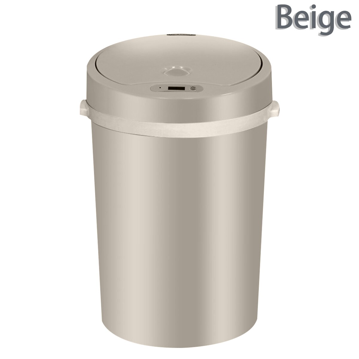 16L Intelligent Sensor Trash Can Automatic Sensor Dustbin Smart Electric Waste Bin Home Rubbish Can For Kitchen Bathroom Garbage: Beige