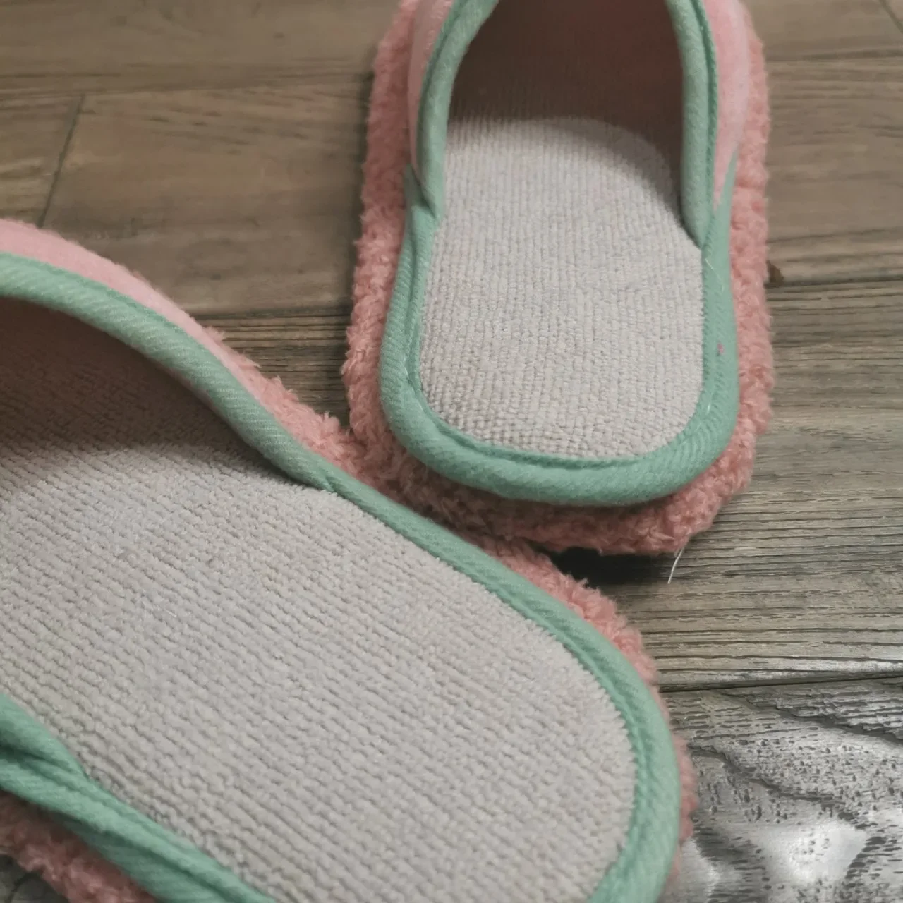 Microfibre Mop Slippers Solid Color Simple Wipeable Floor Mopping Sweeping Wood Floor Tile Cleaning Slippers Lazy Slippers
