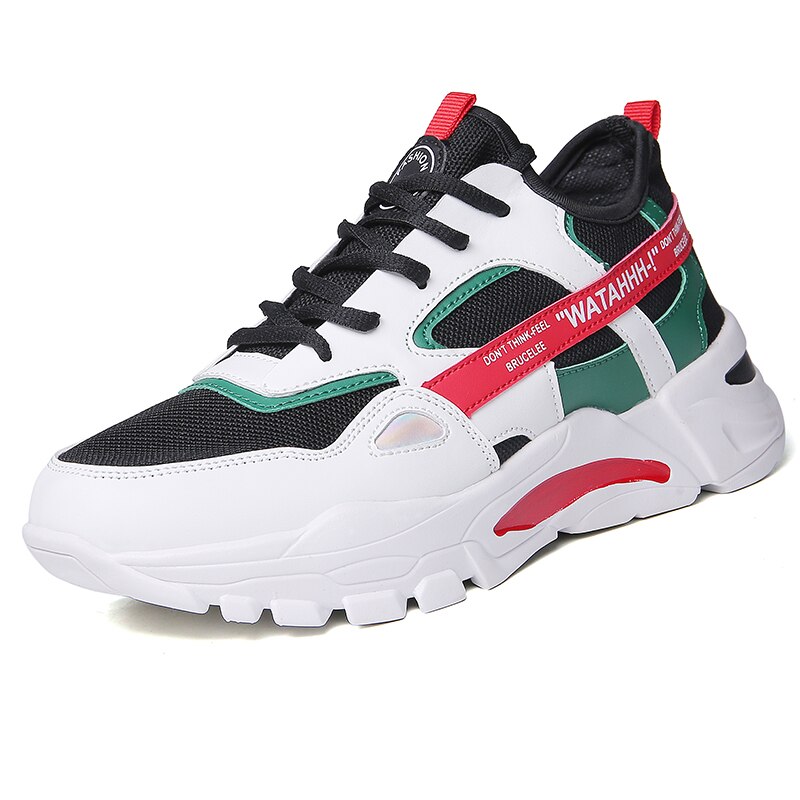 Herrsneakers herr par skor herr luftkudde bekväma herrskor chaussure tenis masculino zapatillas hombre sportskor: Svart / 9.5