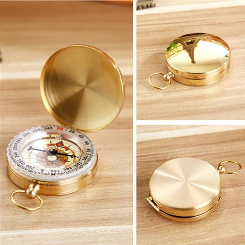 Draagbare Flip Kompas Pocket Koper Navigatie Met Noctilucence Display Voor Outdoor Camping Wandelen