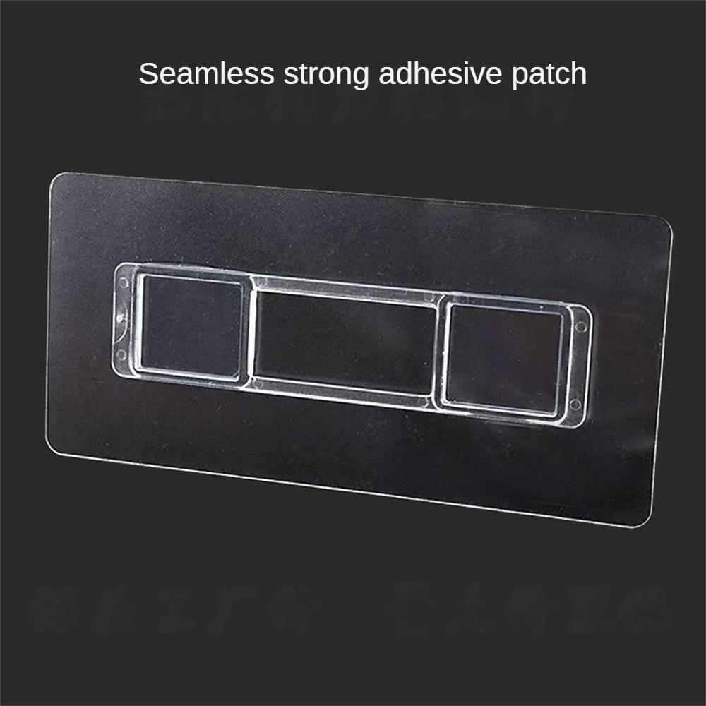 Pegatina adhesiva para soporte de cepillo de dientes, toallero, estante de cocina para baño, pegamento fuerte sin clavos para pared, parche sin perforaciones