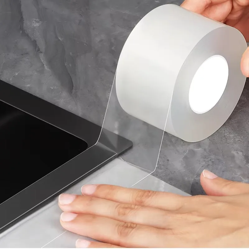 Double Sided Nano Tape Self Adhesive Transparent Waterproof Stickers Traceless Glue Water Seal Gap Strips Strong Sticky Tapes