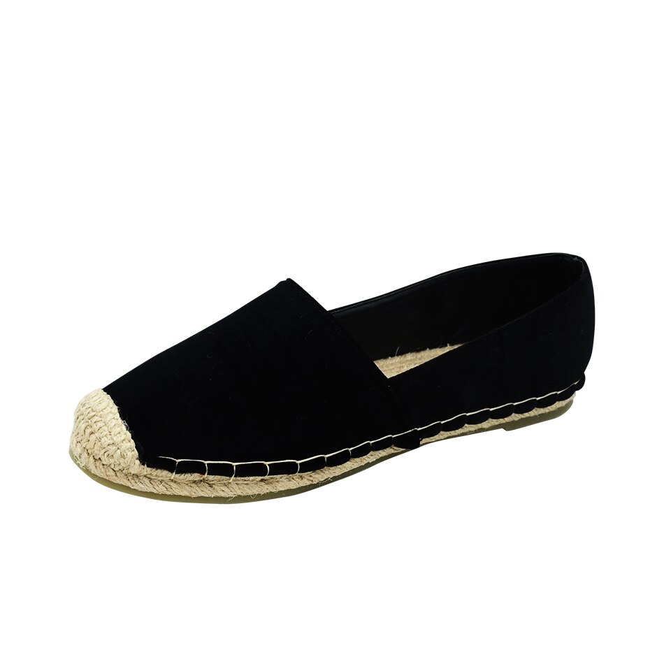 Stijl Lente Zomer Winter Handgemaakte Vrouwen Fluwelen Schoenen Party En Wedding Vrouwen Loafers Rubberen Zool Vrouwen Flats: black / 5.5