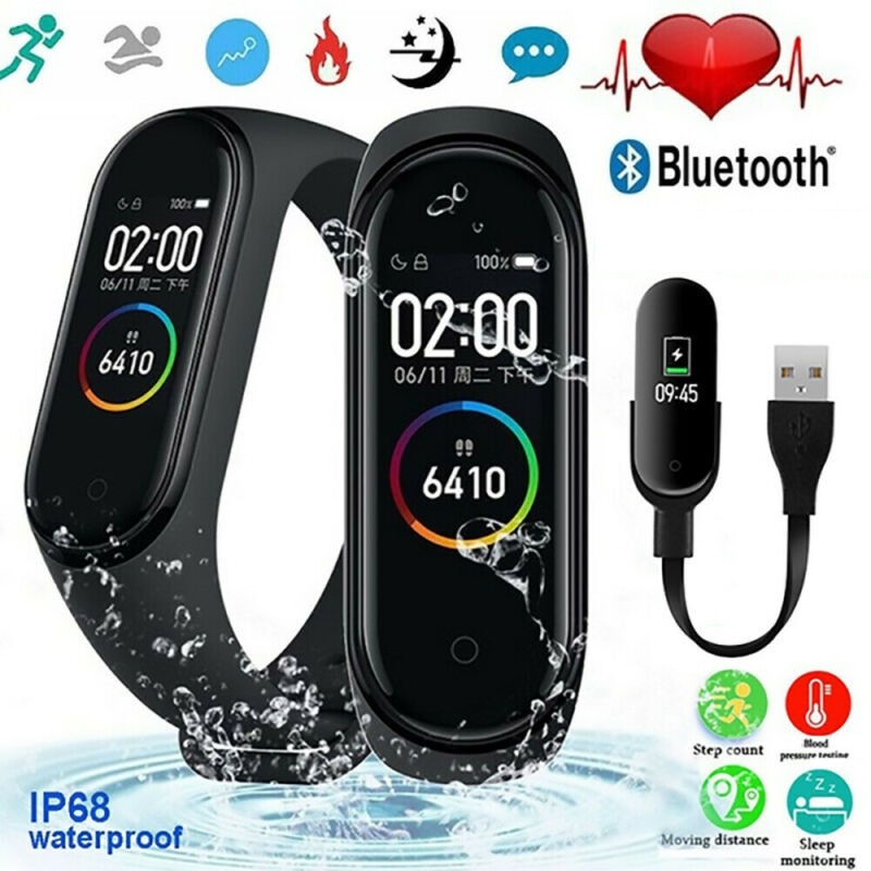 M4 Band Sports Smart Bands Ai Color Screen Heart Rate Sports Bracelet Watch Swimming Posture Recognition 50 Meters Waterproof