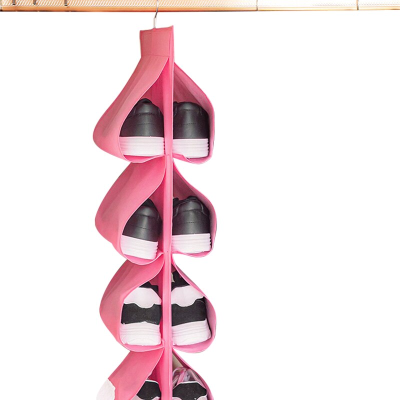 Organizador de bolso para colgar zapatos, bolsa de almacenamiento de viaje para el hogar, armario, bolsa de almacenaje para armario, puerta, de pared, con bolsa de colgar