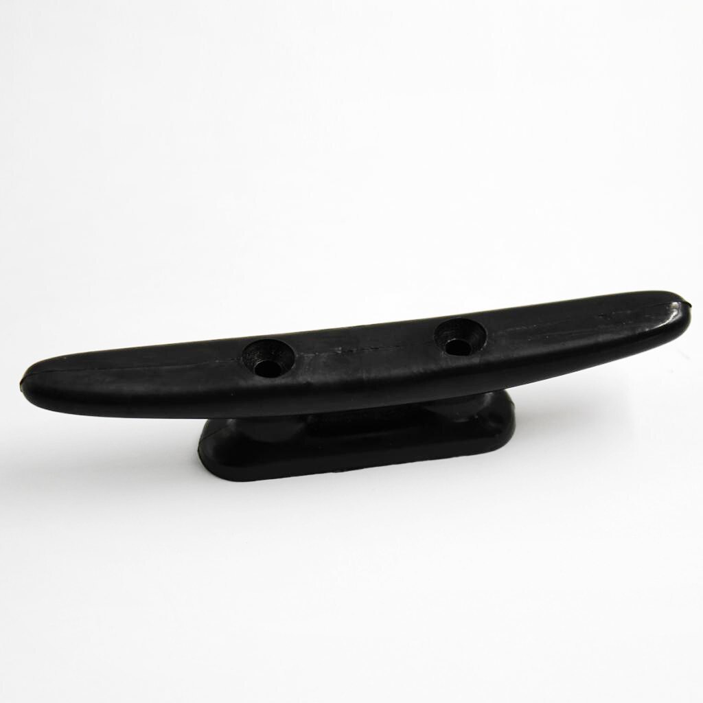 Marine Boat Cleats Open Base Cleats Marine Grade Nylon Plastic Black 5 inch High Impact Nylon One-Step Forming