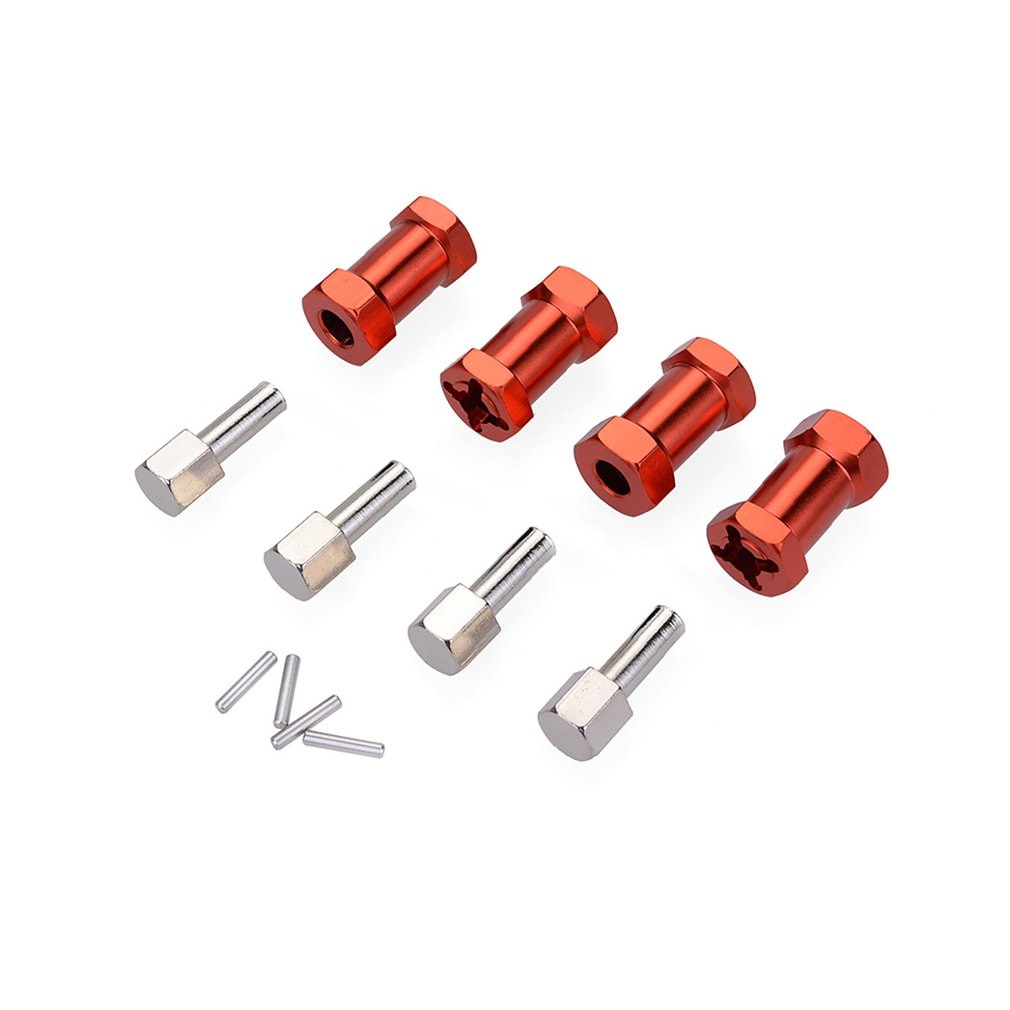 4pcs 25mm 20mm Extension Connector 12mm Wheel Hub Hex Drive Adapter for 1/10 RC Car Climbing Crawler for SCX10 for Wraith