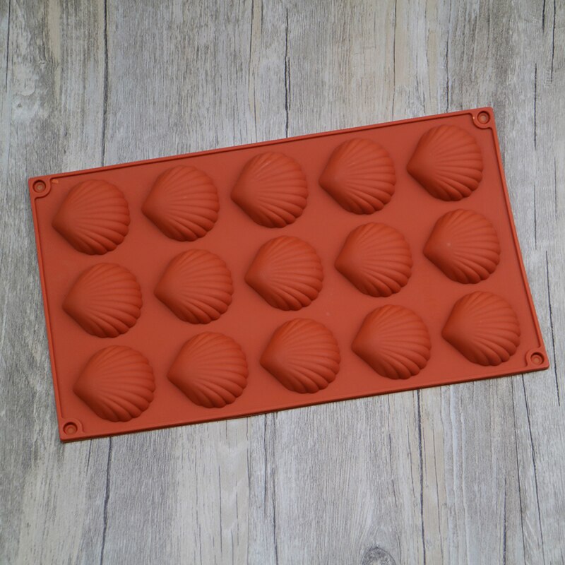 15 Even Shell Silicone Madeleine Cookie Cake Molds Kids Christmas cakes decoration bakeware Cake Decorating Tool