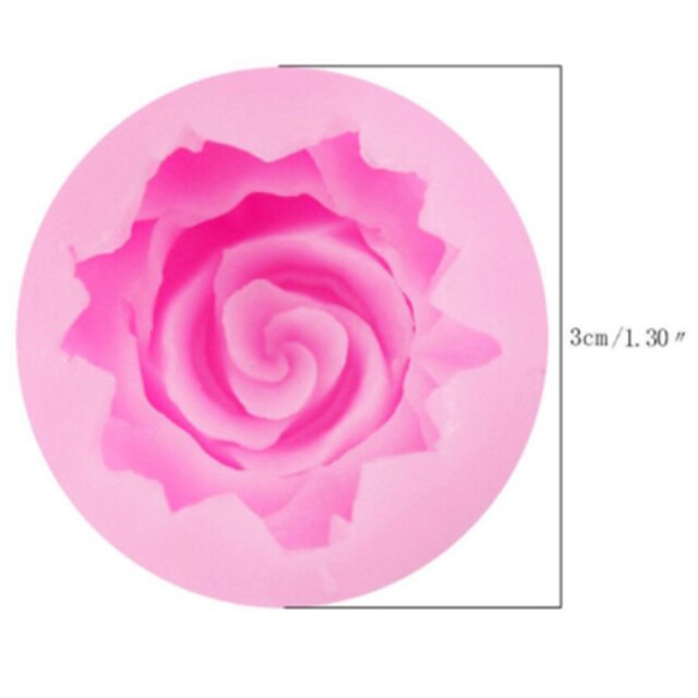 Rose Flower Silicone Molds Wedding Cupcake Topper Fondant Cake Decorating Tools Sugarcraft Candy Clay Chocolate Gumpaste Moulds: 1pc small