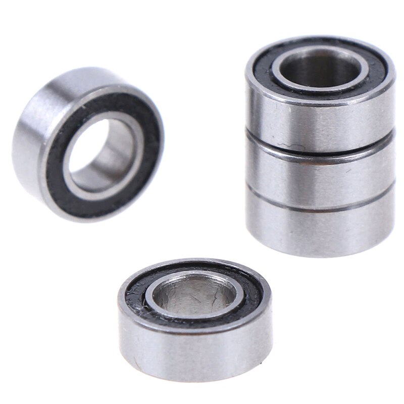 5 stk sorte 4*8*3mm MR84rs MR84-2rs 4 x 8 x 3mm gummitette kulelager