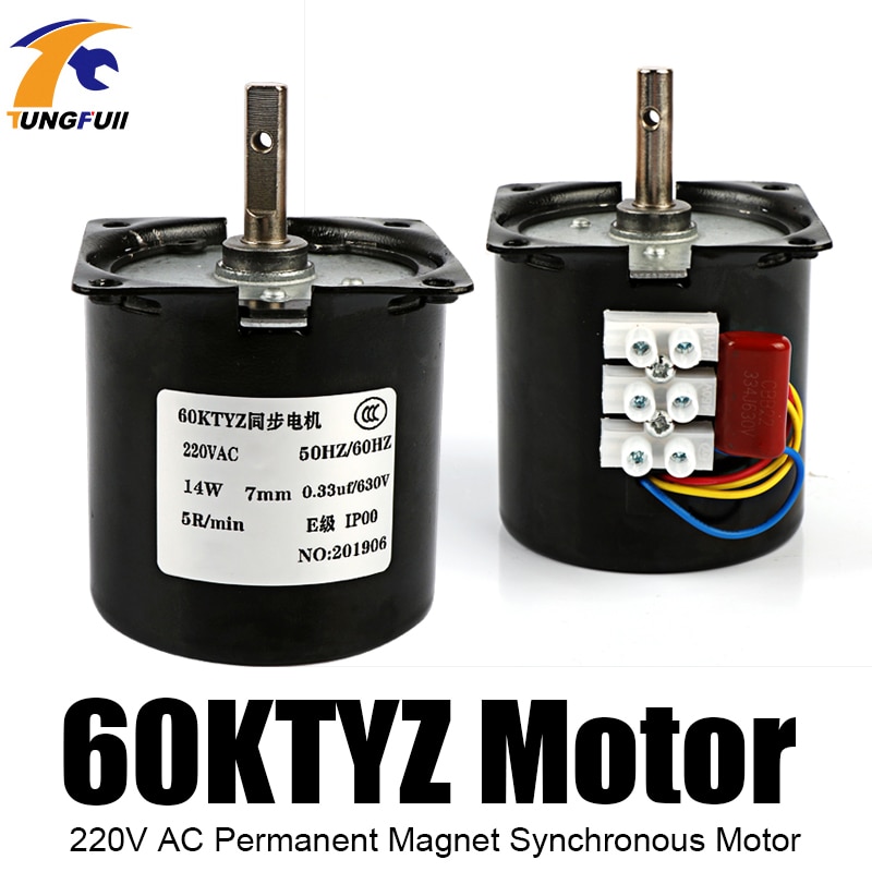 60KTYZ AC dauerhaft Magnet Synchron Motor- 220V Getriebe Motor- Miniatur niedrig Geschwindigkeit Große Drehmoment Kleine Motor-