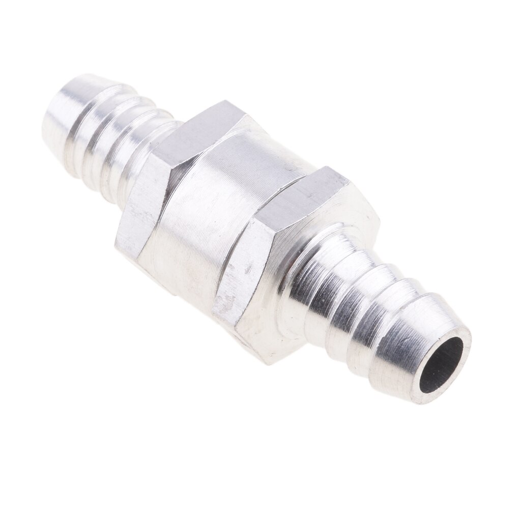 Bensa fule öljy paluu yksisuuntainen takaiskuventtiili alumiiniseos 1/4 '' 5/16 '' 3/8 '' 1/2 '': 12mm 7.5mm