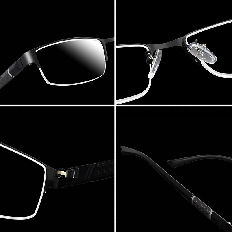 Rvs Leesbril met Dioptrie mannen Bril Gafas de Lectura Verziend Brilmonturen voor Vrouwen Mannen + 1 1.5