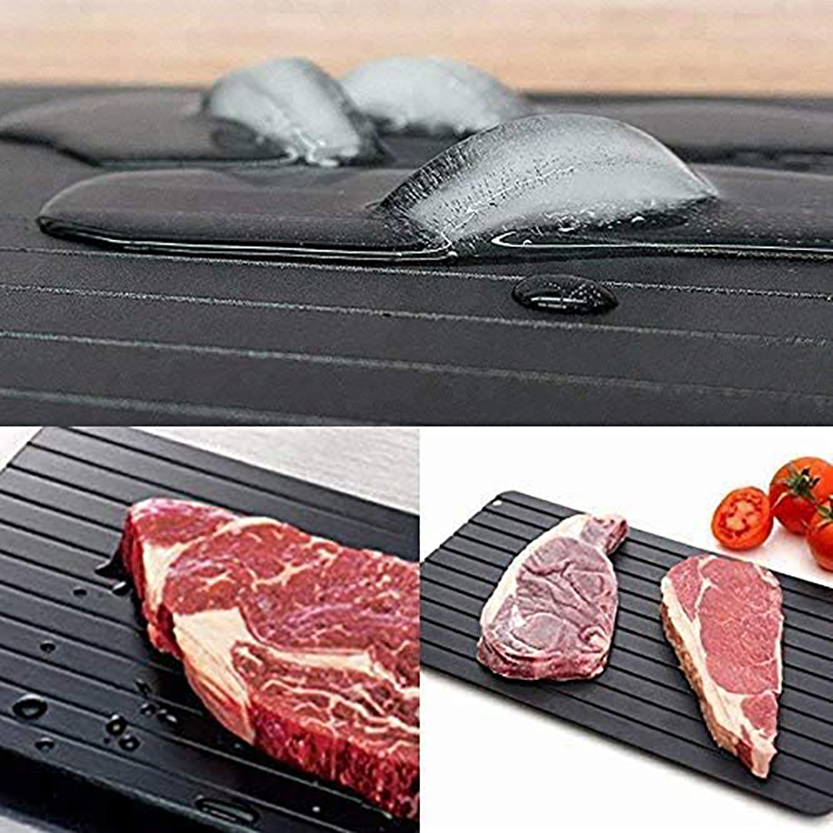 Defrosting Tray for Meat - Easy Thaw Tray Defrost Food Quickly and Safely,No Power,No Chemistry Eco-friendly Rapid Defroster