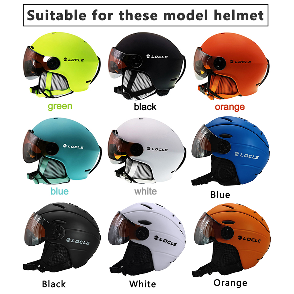 LOCLE Skihelm Visiere von MS95 MS99 Multifunktionaler winddichter staubdichter Ersatzlinse UV-Schutz Skihelm Extra Linse
