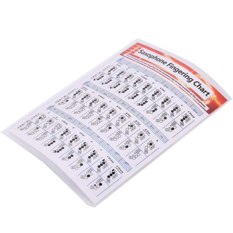 Saxophone Practice Chart Coated Paper Saxophone Fingering Chart Saxophone Fingering Chart Music Chords Poster