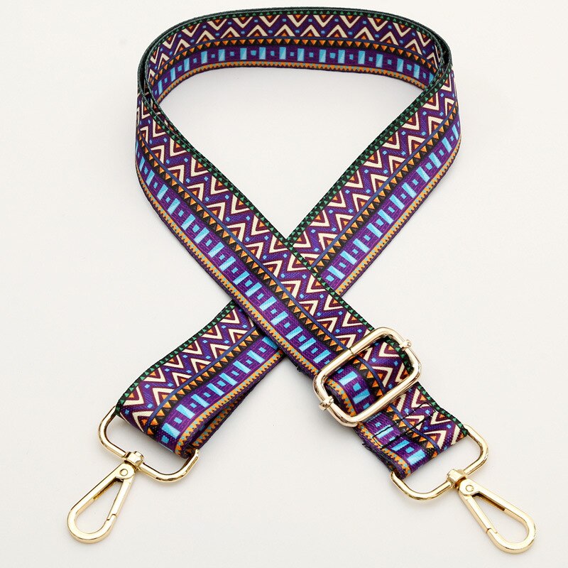 1PC National Style Long Shoulder Strap DIY Adjustable Crossbody Bag Shoulder Bags Decoration Belt Straps: 8