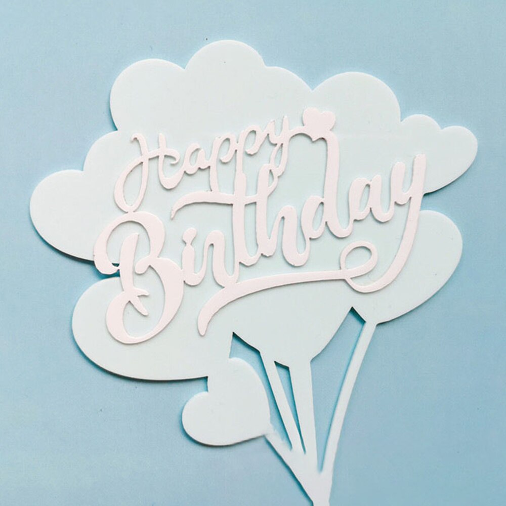 Ouro rosa preto acrílico mão escrita feliz aniversário bolo topper sobremesa decoração para festa de aniversário presentes encantadores fornecimento de cozimento: 7