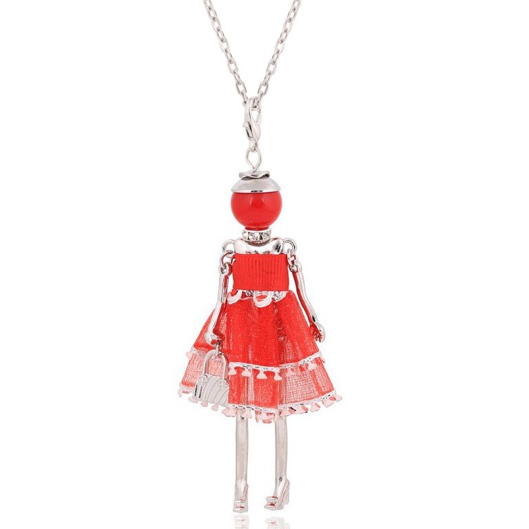 Verklaring Ketting Hanger Leuke Sieraden Lady Lange Ketting Vrouwen Bloem Charms Hanger Bohemian Maxi Accessoire: NN2020-018