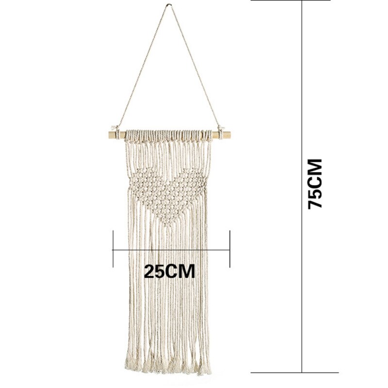 Tapiz colgante de pared hecho a mano, colgante de macramé, decoración de pared de boda, telón de fondo para habitación, manta de pared, decoración del hogar