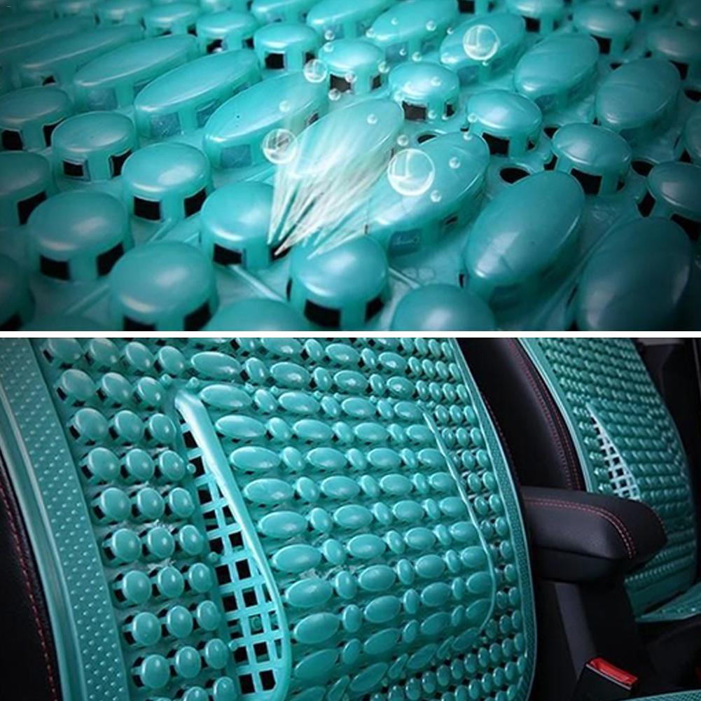 1Pcs Universele Zomer Autostoel Koele Kussen PVC Kralen Massage Auto Stoel Cover Met Zachte Taille mat Ademend Duurzaam