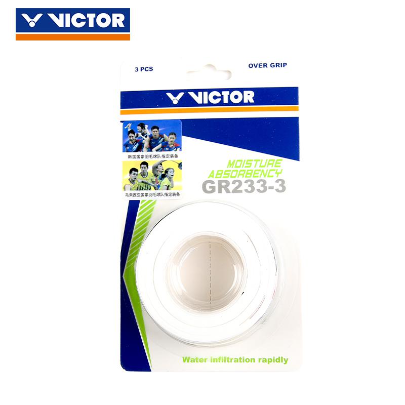 3 pièces/lot de Victor Badminton surgrip Tennis poignées raquettes poignées main colle surgrips GR233-3: GR233A-3