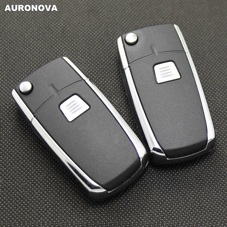 AURONOVA Upgrade Folding Key Shell for Fiat Siena Palio Punto Flip Folding Key 1 Button Remote Car Key Case