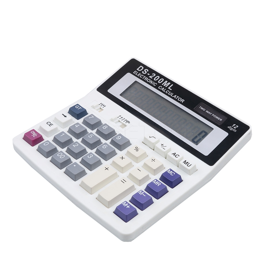 Kebidumei store knapper kontor regnemaskine store computernøgler ds -200ml muti-funktion computer batteri lommeregner