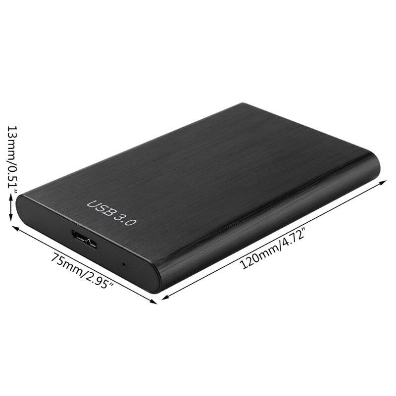 Caja de carcasa de disco duro SATA USB3.0 de 2,5 pulgadas, estructura sin tornillos de aleación de aluminio para 7mm 9,5mm 2,5 pulgadas SATA