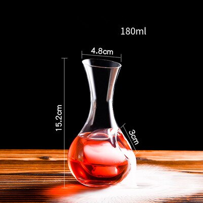 Botella de vino de cristal japonés, Sake, jarra de hielo de vidrio, botella de Sake, nido de hámster, contenedor de vino, sala de refrigeración, dispensador de vino, decantador: 180ML