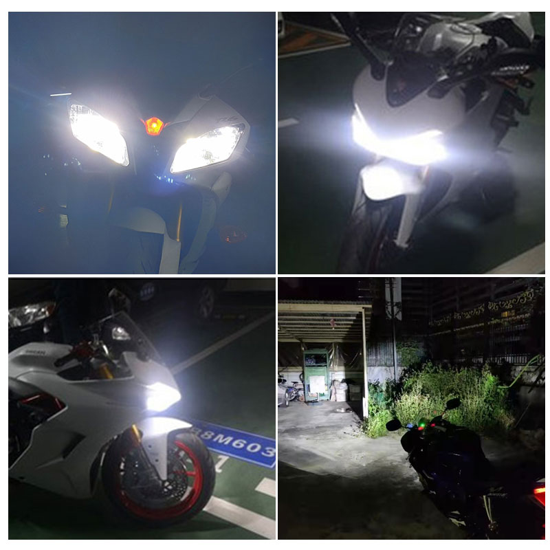 Faro LED de 9600LM para motocicleta, Kit de bombillas de luz alta y baja para parque, 4 Uds., blanco, 6000K, para Suzuki GSXR 600 750