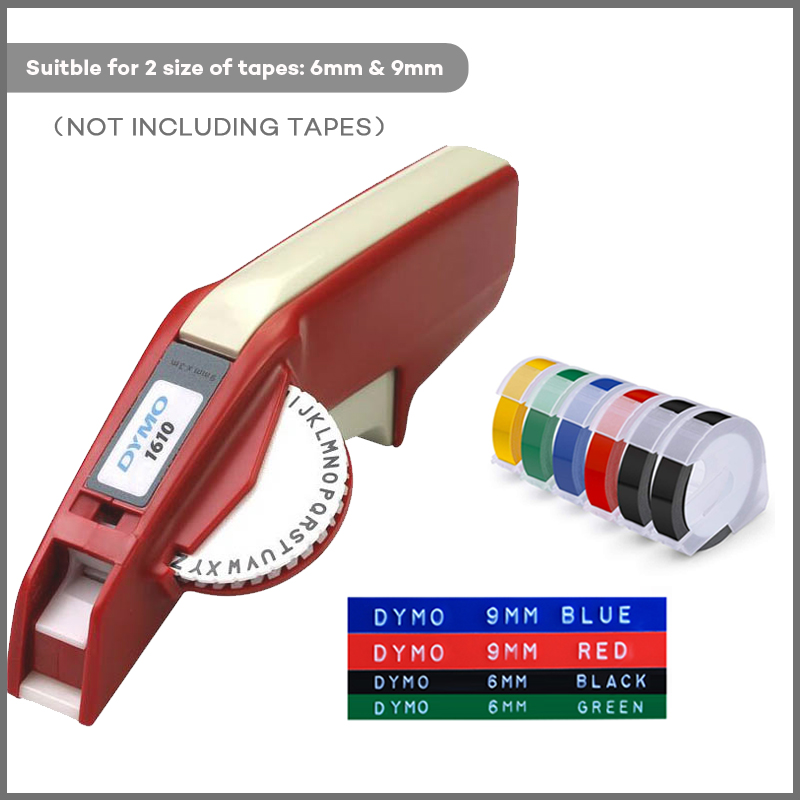 Dymo 3D 1610 Embossing Manual Label Printer Dymo 1610 plastic label maker lettering machine for dymo 3D embossing 6/9mm tapes