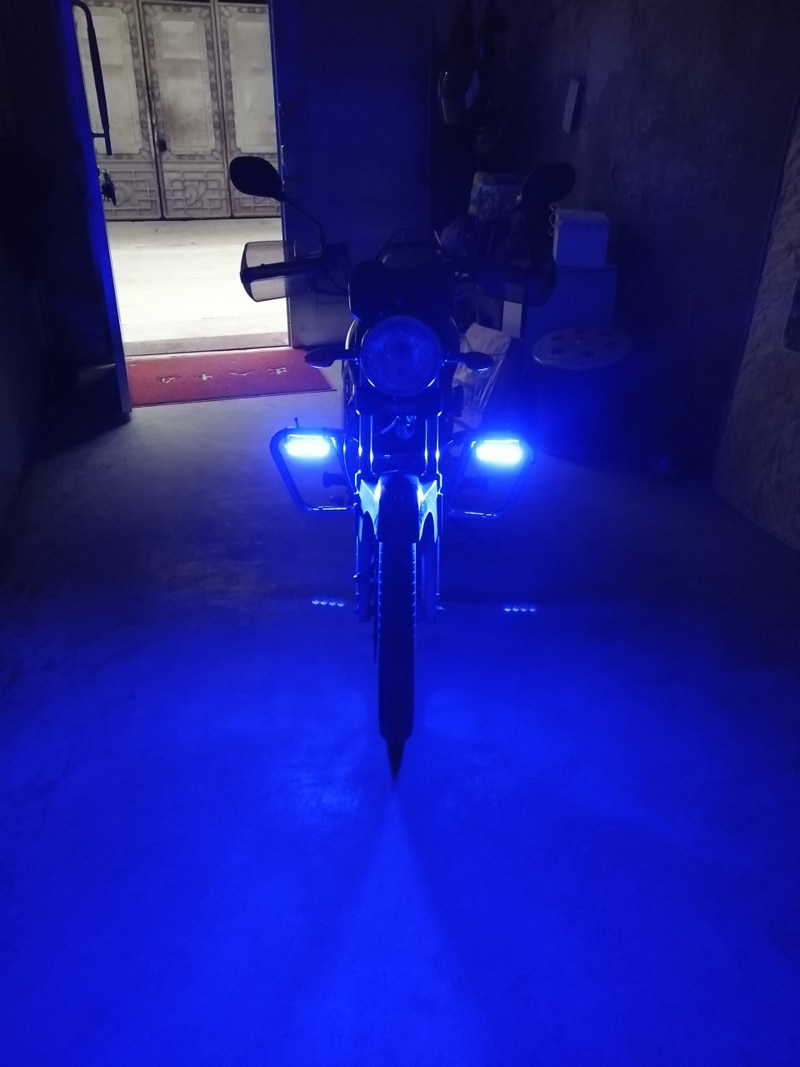 12v Motorcycle flasher light Police Motorbike Motos Led Strobe light Emergency flash light Highway Freeway driving for Security