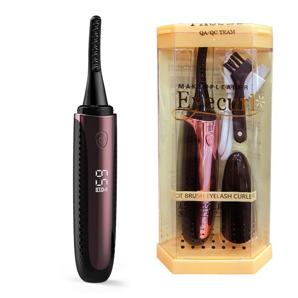 Intelligente Draagbare Verwarmde Elektrische Natuurlijke Curling Wimperkruller Wimpers Zorg Gereedschappen Professionele Wimperkruller: Upgrade black