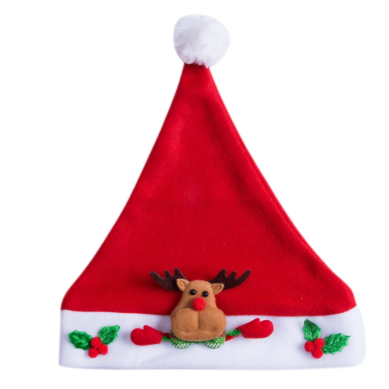 Gorros de Navidad para bebés, gorros rojos para niños, muñeco de nieve, Papá Noel, envoltorio, sombreros de Navidad, decoración, FESTIVOS, dibujos animados: C Elk