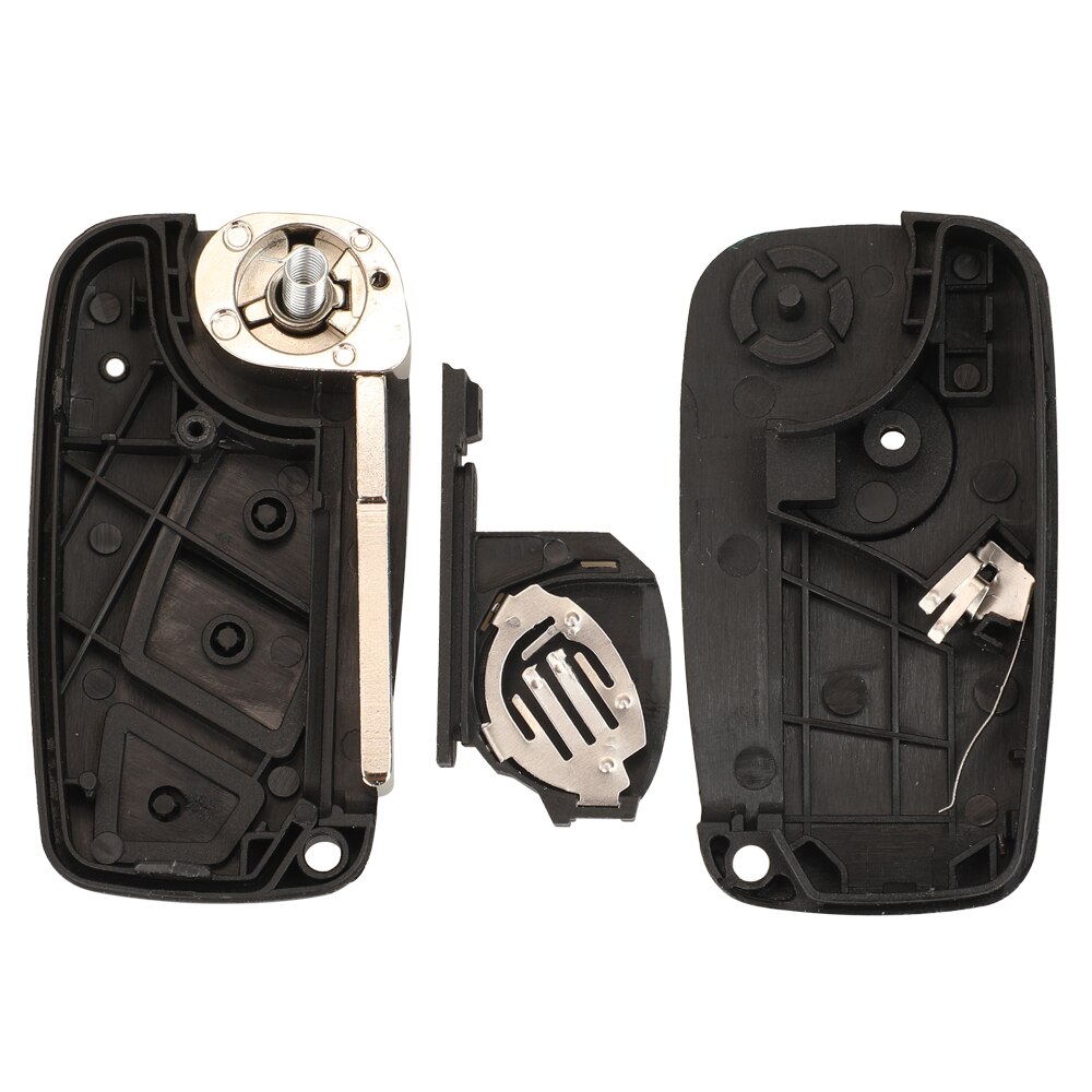 Kutery 2/3 Buttons Replacement Flip Folding Remote Car Key Shell Case Fob For Fiat 500 Panda Idea Punto Stilo Ducato Bravo
