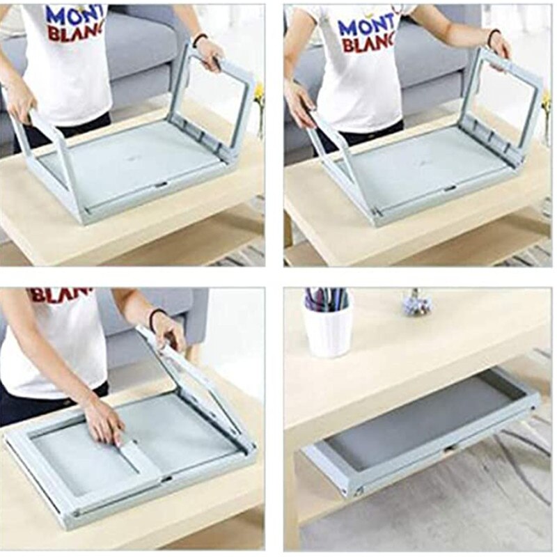 Portable laptop desk, folding bed tray stand breakfast table home dorm room