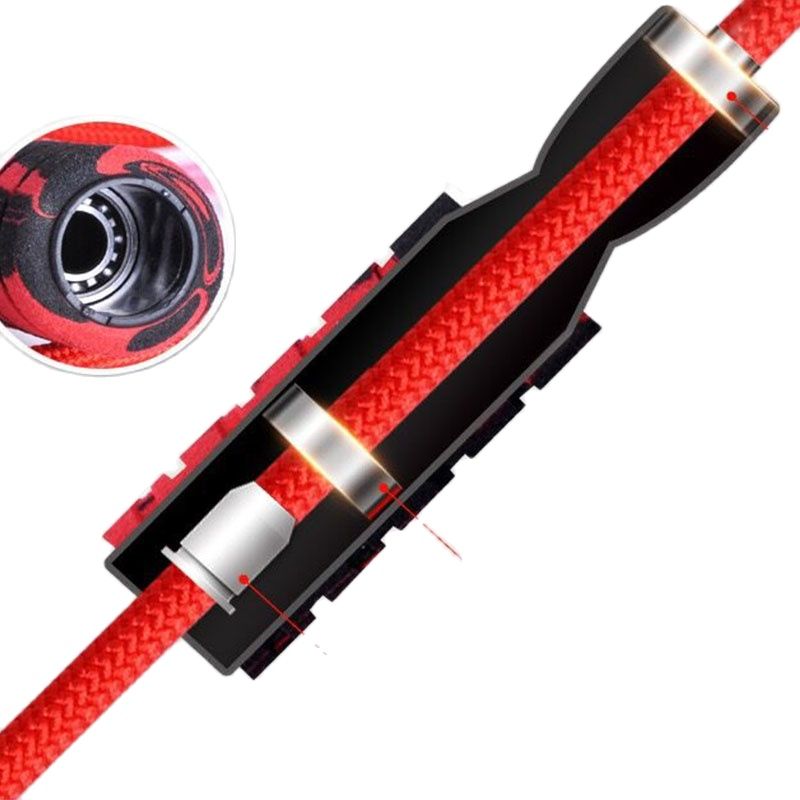 2,8 m langes, doppelt gelagertes, beschichtetes Nylon-Springseil für Sport-Fitness übungen