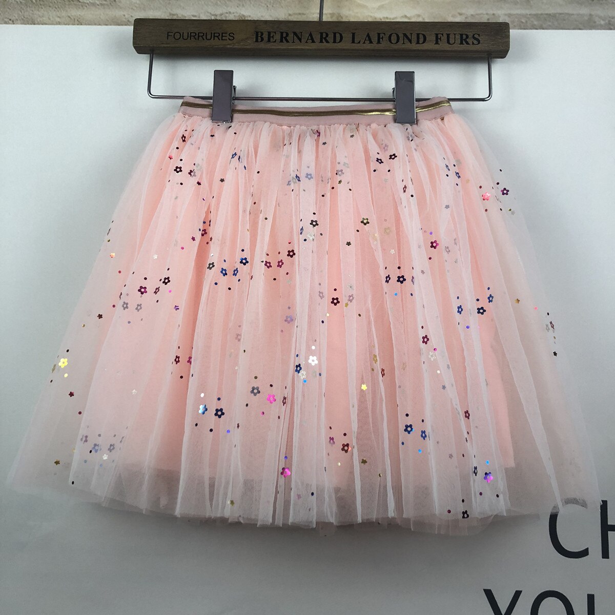 Ins Children Skirts Spring Summer Girls Short Skirts Mesh Skirt: Pink / 3T