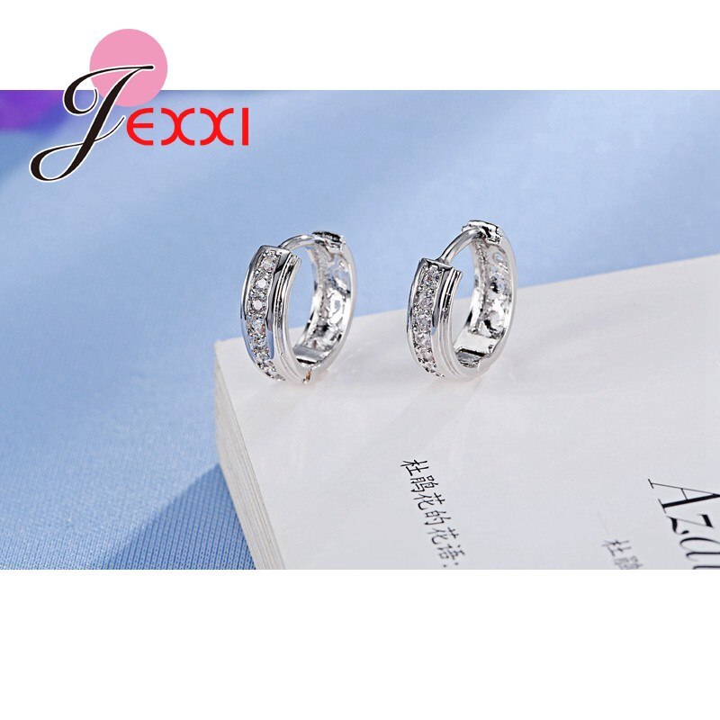 925 Sterling Zilver Stud Oorbellen Voor Vrouwen Meisjes Party Engagement Klassieke Stijl Fijne Accessoire Sieraden Cz Zirconia