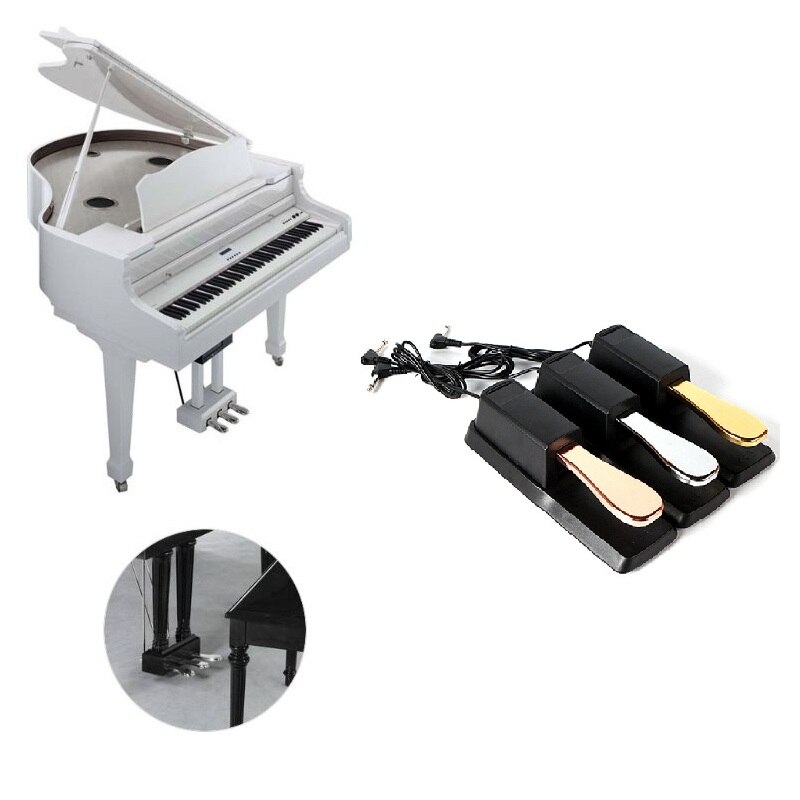 Piano sustain demperpedaal midi keyboard sustainpedaal voor elektrische piano elektronisch keyboard orgel piano-onderdelen gereedschap