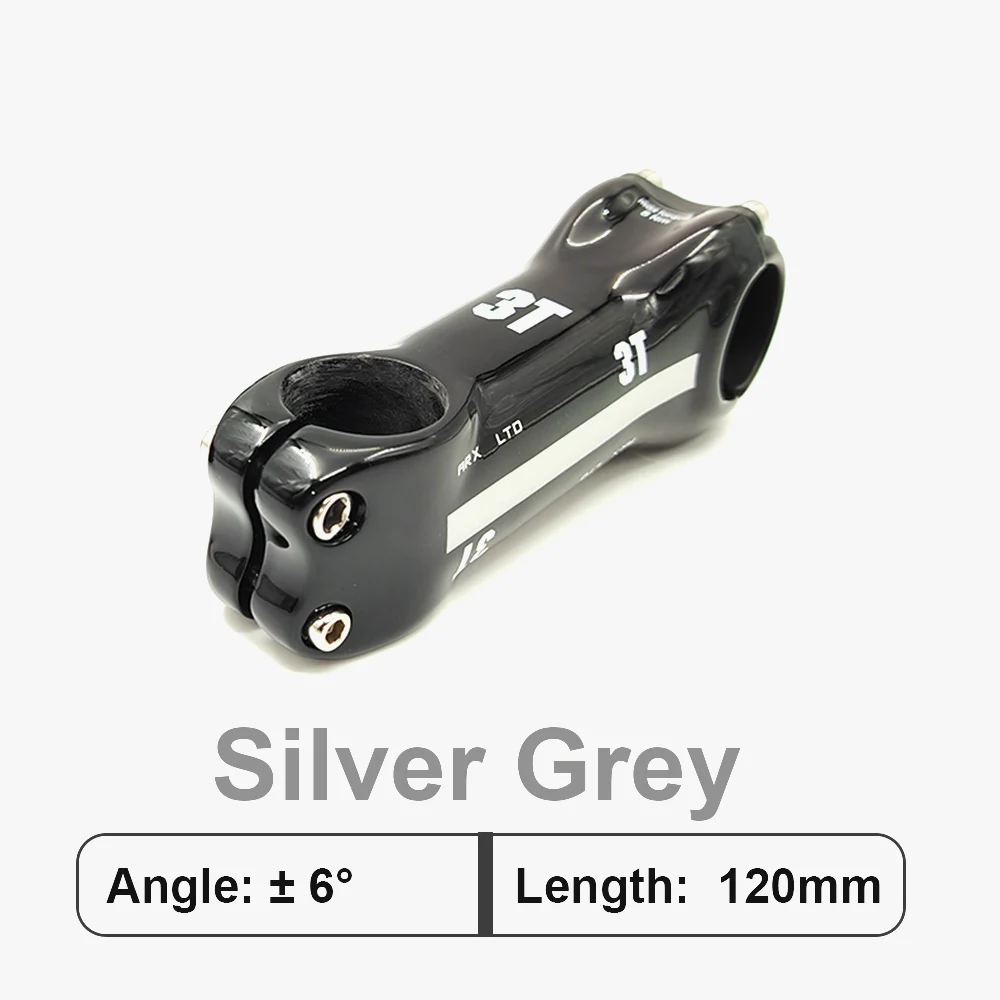 Vástago de bicicleta de carbono 3T de superior, vástago de bicicleta de carretera T800, ángulo de vástago de fibra de carbono para bicicleta de montaña de 6/17 grados/diámetro del dirección 28,6mm, piezas de bicicleta: Rosa