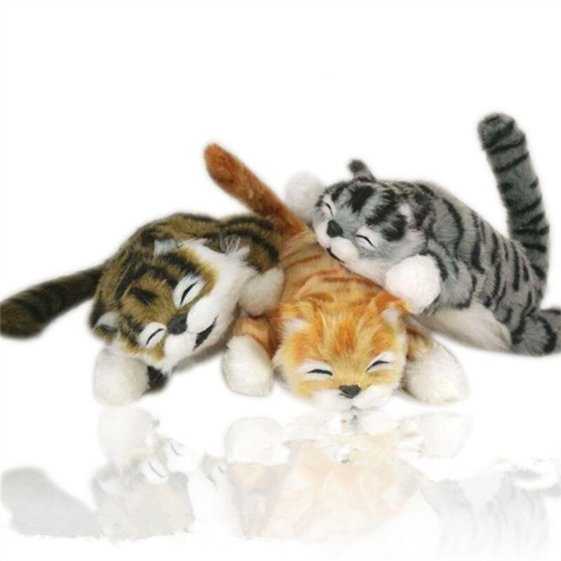 30cm Funny laughing Cat Roll Electronic Pet Toys Simulation Animal Robot Cats for Children kids birthday