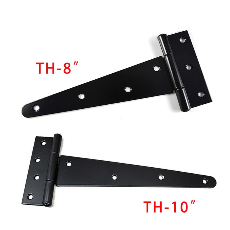 Bisagra tipo T resistente para habitación, puerta de valla de Villa al aire libre, caja de madera, bisagra para puerta de jardín, 2/3/4 pulgadas, 2 uds.